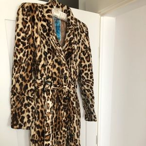 Gwen Stefani LAMB Leopard Print Coat
